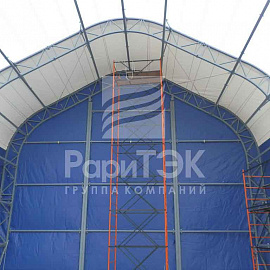 Hangar 24x12x10 m., Cementation workshop, Orenburg region.