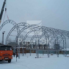 Hangar 135x24x14 Warehouse 135x24x14 m., For metal storage.